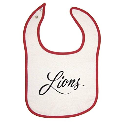 Mashed Clothing Lions -Black- Red Piping Bib