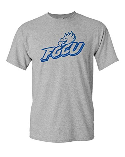 CreateMyTee - Florida Gulf Coast FGCU Blue One Color T-Shirt - -Sport Grey 2X-Large-