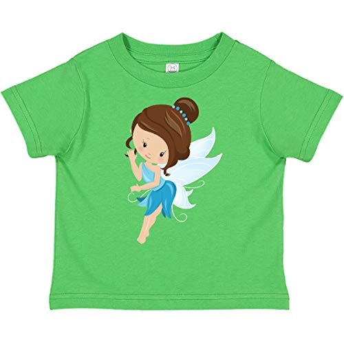 inktastic Cute Fairy Brown Hair Fairy in Toddler T-Shirt 2T Apple Green 3a0e0