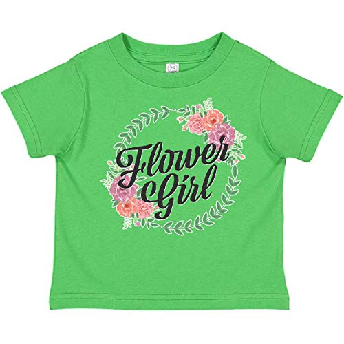 inktastic Flower Girl with Flower Circle Toddler T-Shirt 4T Apple Green 2e9c7