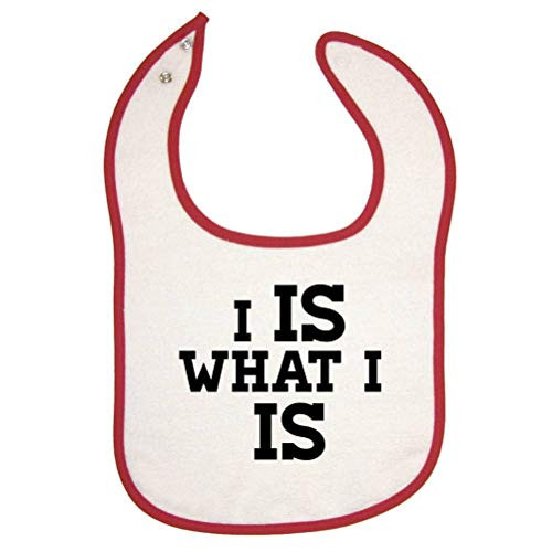 Mashed Clothing I Is What I Is Red Piping Bib