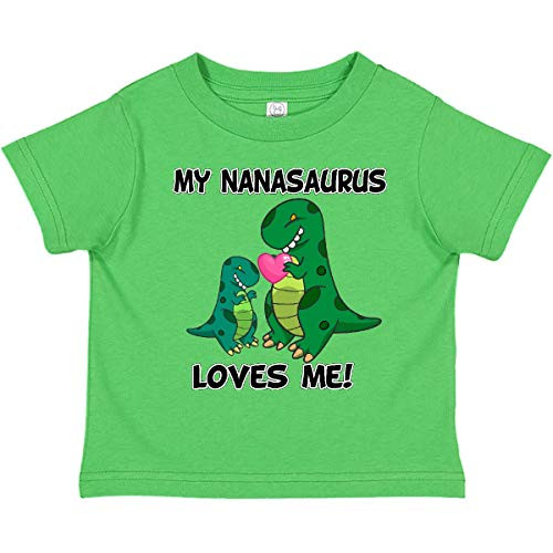 inktastic My Nanasaurus Loves Me Toddler T-Shirt 2T Apple Green 28b8c