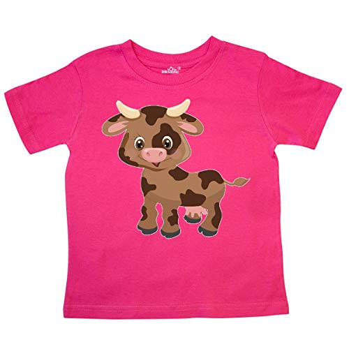 inktastic Cute Brown Cow with Brown Spots Toddler T-Shirt 2T Hot Pink 3a3a8 inktastic Cute Brown Cow with Brown Spots Toddler T-Shirt 2T Hot Pink 3a3a8