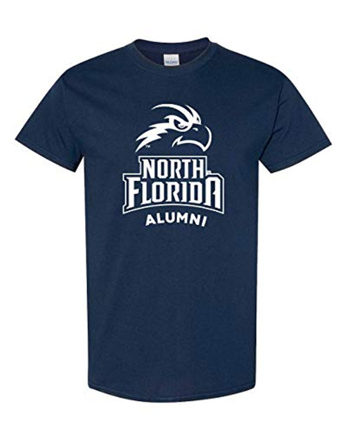 CreateMyTee - University of North Florida Alumni T-Shirt - UNF Logo Apparel Mens/Womens T-Shirt -Navy Large-