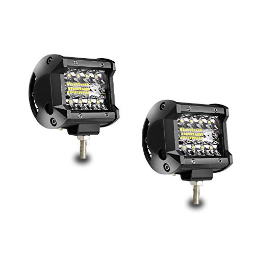 Led Pods Light Bar 4 Inch 60W Driving Fog Off Road Lights Triple Row Waterproof Spot Flood Combo Beam LED Cubes Lights for Pickup Truck Jeep ATV UTV SUV Boat 2 Pack Led Pods Light Bar 4 Inch 60W Driving Fog Off Road Lights Triple Row Waterproof Spot Flood Combo Beam LED Cubes Lights for Pickup Truck Jeep ATV UTV SUV Boat 2 Pack