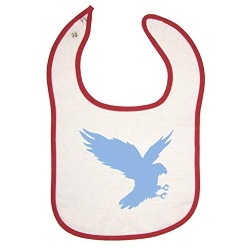 Mashed Clothing Eagle -Lt. Blue- Red Piping Bib