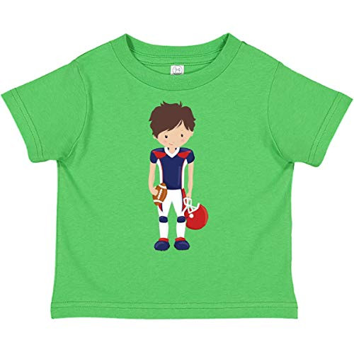 inktastic Cute Boy Brown Hair American Toddler T-Shirt 3T Apple Green 39db5