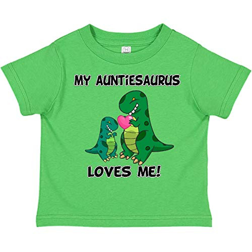 inktastic My Auntiesaurus Loves Me Toddler T-Shirt 3T Apple Green 26be9