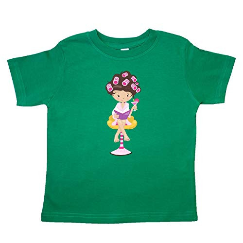 inktastic Cute Girl Brown Hair Hair Toddler T-Shirt 4T Kelly Green 3c091