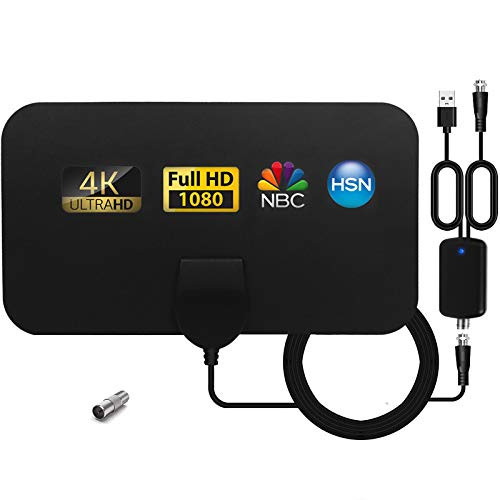 SUBSTU Indoor TV Antenna Digital HD TV Antenna with Amplifier Signal Booster Up to120 Mile Range Support 4K 1080P HD VHF UHF for Local Channels. 