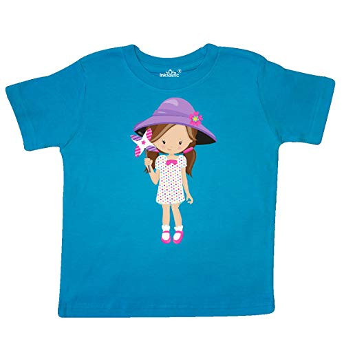 inktastic Spring Girl Brown Hair Purple Toddler T-Shirt 3T Turquoise 3c0e6 inktastic Spring Girl Brown Hair Purple Toddler T-Shirt 3T Turquoise 3c0e6