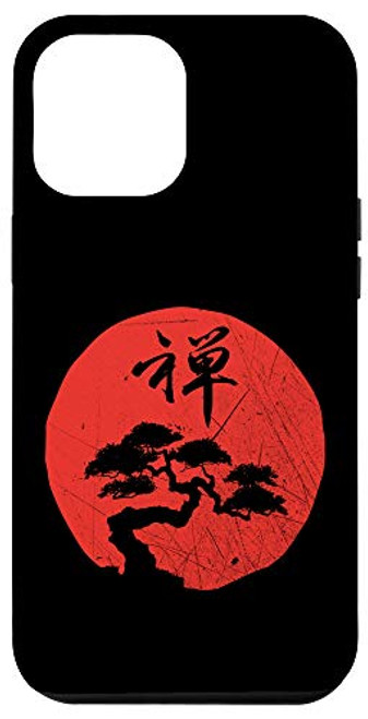 iPhone 12 Pro Max Buddhism Meditation Yoga Bonsai Zen Enso Circle Vintage Om Case