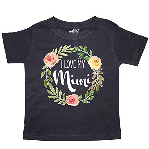 inktastic I Love My Mimi- Flower Circle Toddler T-Shirt 2T Black 34d4a