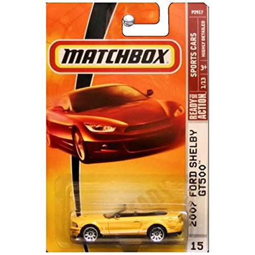 Matchbox Sports Cars 2007 Ford Mustang Shelby GT500 GT-500 Convertible Grabber Orange Yellow 15 Matchbox Sports Cars 2007 Ford Mustang Shelby GT500 GT-500 Convertible Grabber Orange Yellow 15