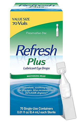 Refresh Plus Lubricant Eye Drops Value Size 70-0.01 Fluid Ounce -0.4 ml- Containers