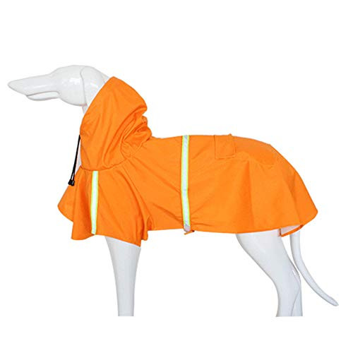 MoO1deer Dog Raincoat Rain Poncho Jacket for Dogs Dog Raincoat Waterproof Reflective Strip Adjustable Hooded Jacket Pet Clothes for Dog Orange S MoO1deer Dog Raincoat Rain Poncho Jacket for Dogs Dog Raincoat Waterproof Reflective Strip Adjustable Hooded Jacket Pet Clothes for Dog Orange S