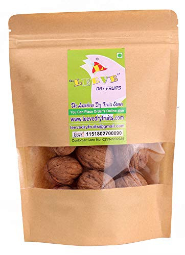 Leeve Dry Fruits Whole Walnut - 200 Gram -0.44 lbs-