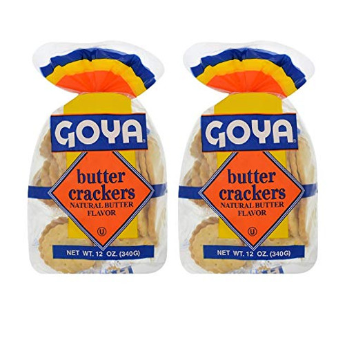Goya Butter Crackers Natural Butter Flavor -2 Pack Total of 24oz-