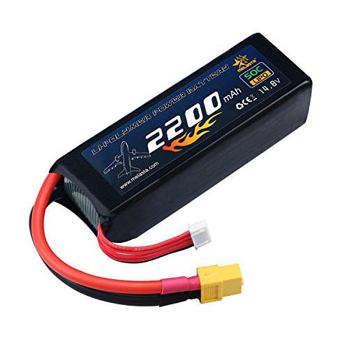 Melasta 14.8V 2200mAh 50C 4S RC LiPo Battery Pack with XT60 Plug for RC Airplane Helicopter Quadcopter Vehicle Boat