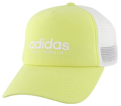 adidas Womens Core Trucker Hat Yellow Tint/White ONE SIZE