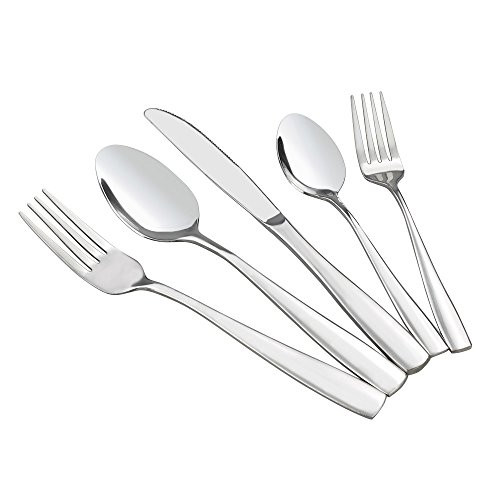 HOMMP Stainless Steel Flatware Sets, 40-piece, Service for 8