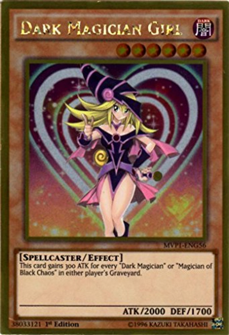 YU-GI-OH - Dark Magician Girl -MVP1-ENG56- - The Dark Side of Dimensions Movie Pack Gold Edition - 1st Edition - Gold Rare