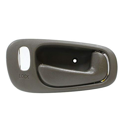 Brown Front Right Side Inner Inside Door Handle Compatible with 98-02 Toyota Corolla Prizm