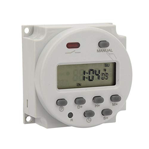 Manual/Auto LCD Display Digital Time Switches Time Switch Relay Programmable for Lights for Electrical Appliances-5V DC-