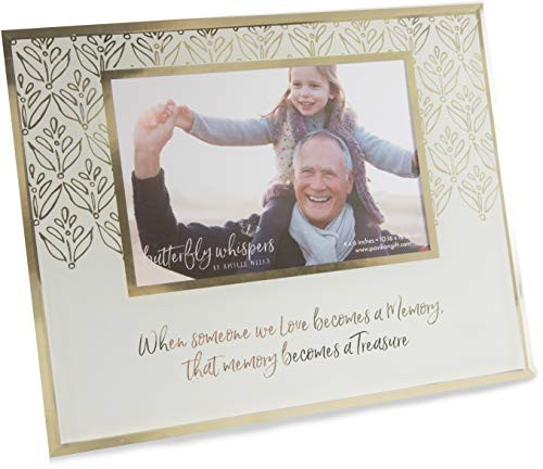 Pavilion Gift Company Pavilion Becomes A Treasure-Gold & White 4x6 in Memory Picture Frame