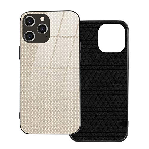 Compatible with iPhone 12 pro max case?Eastern?Half Circular with Wavy Lines Curvy Pattern Traditional EthnicCream Brown Pale Brown.Shockproof -Full Body Protection- -6.7 inch-