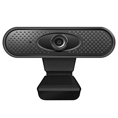 Leeofty 1080P Full HD Webcam with Video and Built-in Stereo Microphones for Desktop or Laptop Webcam