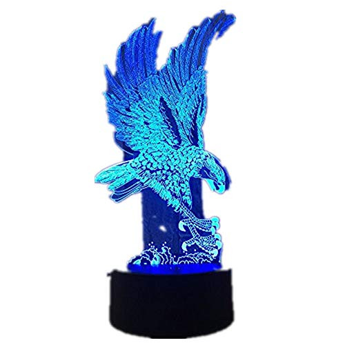 Eagle 7 Color Lamp 3D Visual Led Night Lights for Kids Touch USB Table Lampara Lampe Baby Sleeping Nightlight Eagle 7 Color Lamp 3D Visual Led Night Lights for Kids Touch USB Table Lampara Lampe Baby Sleeping Nightlight