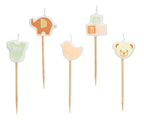 Kitchen Craft Wax Cake Candles Sweetly Does It 6 Pieces Wood Multi-Colour 9 x 12 x 16 cm