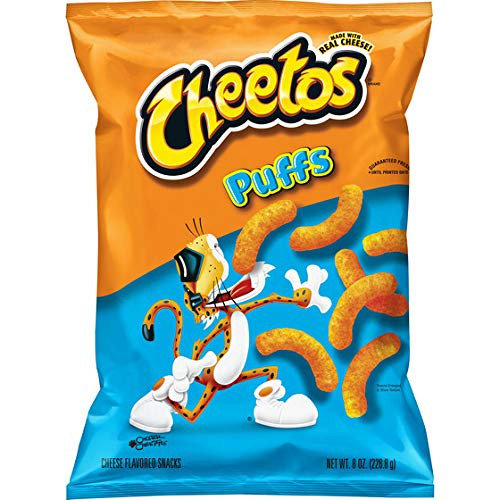 Cheetos Jumbo Puffs Cheese Flavored Snacks 8 Ounce Plastic Bag