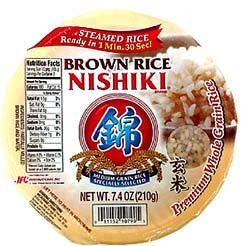 Nishiki Cooked Brown Rice instant genmai rice 7.4oz pack of 1
