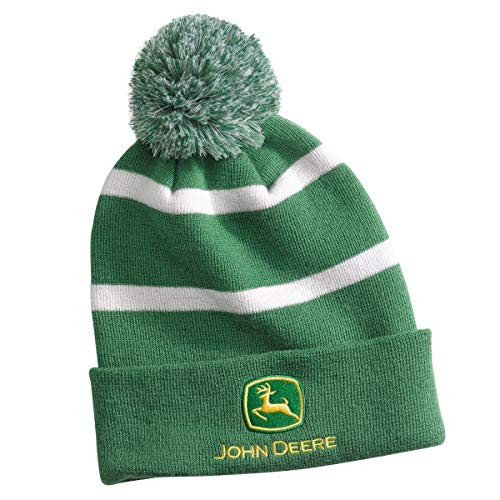 John Deere Green/White Pom Beanie - LP75068