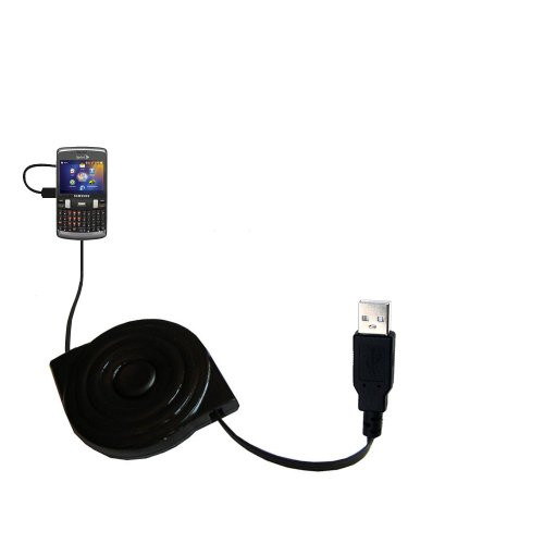 Gomadic compact and retractable USB Charge cable for Samsung Intrepid SPH-i350 - USB Power Port Ready design and uses TipExchange