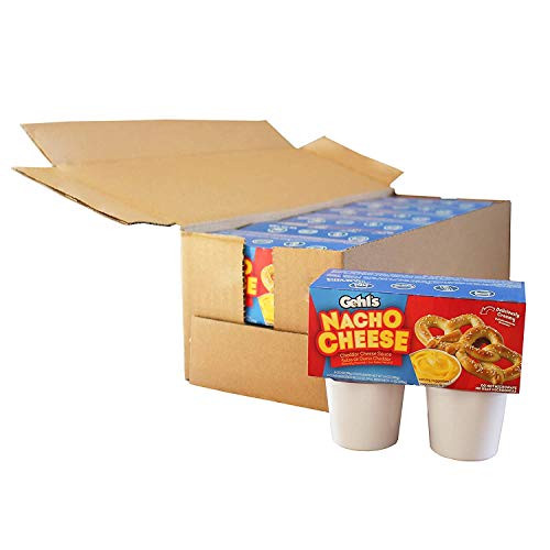 Gehls Cheddar Cheese Sauce Cups  3.5 oz Individual Single Serving Nacho Cheese Cups Shelf Stable Case of 24