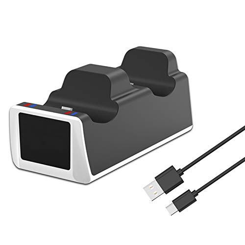 PS5 Game Controller Charging Station Dual Charging Port Charger Charging Dock with LED Indicator
