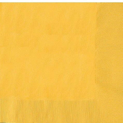 3 Ply Paper Dinner Napkins - 20ct -Yellow Sunshine-