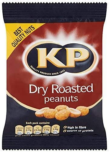 KP Dry Roasted Peanut - 50g - Pack of 4