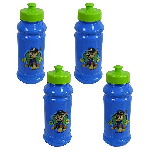 Zak Designs 4-Pack Paw Patrol Kids 16oz Pull-Top Water Bottles Blue/Green BPA-Free