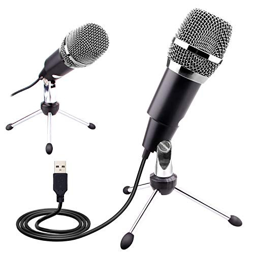 USB Microphone, LATZZ Conference Microphone, Plug & Play USB Condenser Microphone Compatible Mac and Windows Computer for Skype, Recording, YouTube, Podcast, Games