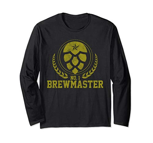Beer Brewer - No.1 Brewmaster Craft Beer Brewing Gift Long Sleeve T-Shirt