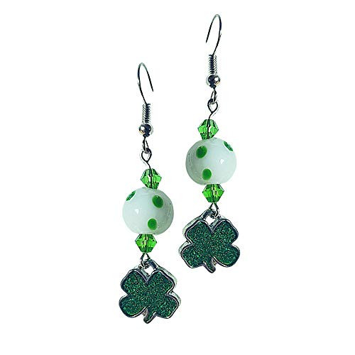 Glitter Shamrock Earrings - Irish Earrings - Green Irish Jewelry - 4-Leaf Clover Earrings - Shamrock Gift - Green Clover Gift - St. Patricks Day Earrings gift - Kawaii Earrings - Irish Dangles Glitter Shamrock Earrings - Irish Earrings - Green Irish Jewelry - 4-Leaf Clover Earrings - Shamrock Gift - Green Clover Gift - St. Patricks Day Earrings gift - Kawaii Earrings - Irish Dangles