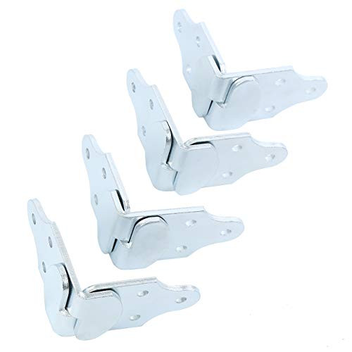 Honhill 8pcs Utility Trailer Wood Sides Latch Rack Stake Body Gates Corner Brackets Straight Brackets Gate Trailer Panel Connectors