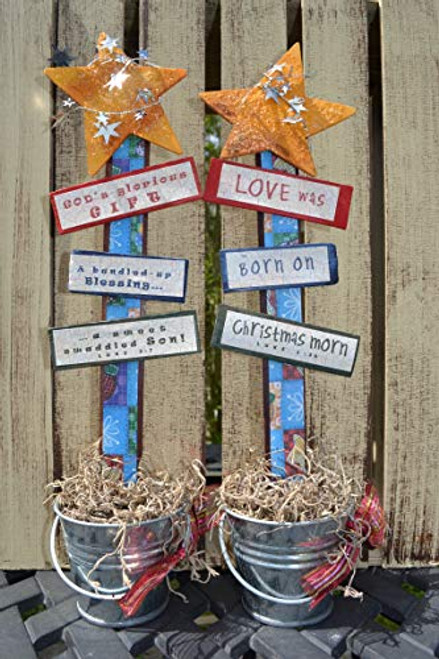 AGD CHRISTmas Decor - Prim Bethlehem Stable Display 2pc. Set AGD CHRISTmas Decor - Prim Bethlehem Stable Display 2pc. Set