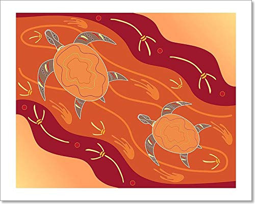 Barewalls Aboriginal Art Paper Print Wall Art -8in. x 10in.-