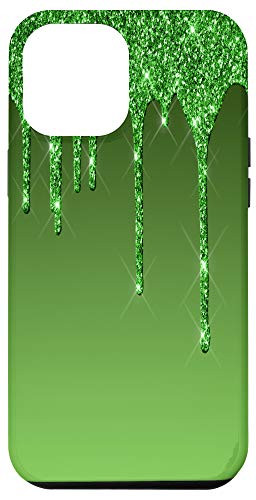 iPhone 12 Pro Max Rainbow Ombre Green Lime Frosting Drips Fun Case