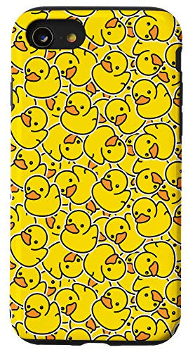 iPhone SE -2020- / 7 / 8 Cute Yellow Rubber Duckie Duck Lover Pattern Case Case